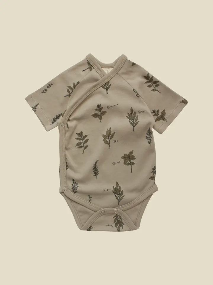 Herb Side Snap Bodysuit 6-12m