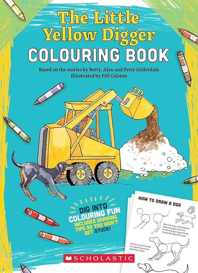 Little Yellow Digger Colouring Book, The