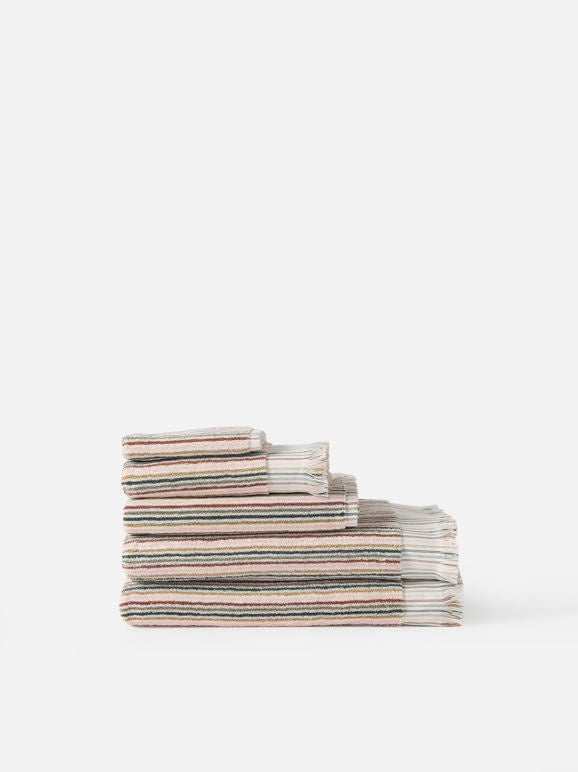 Citta Design Alice Cotton Hand Towel Moss/Multi