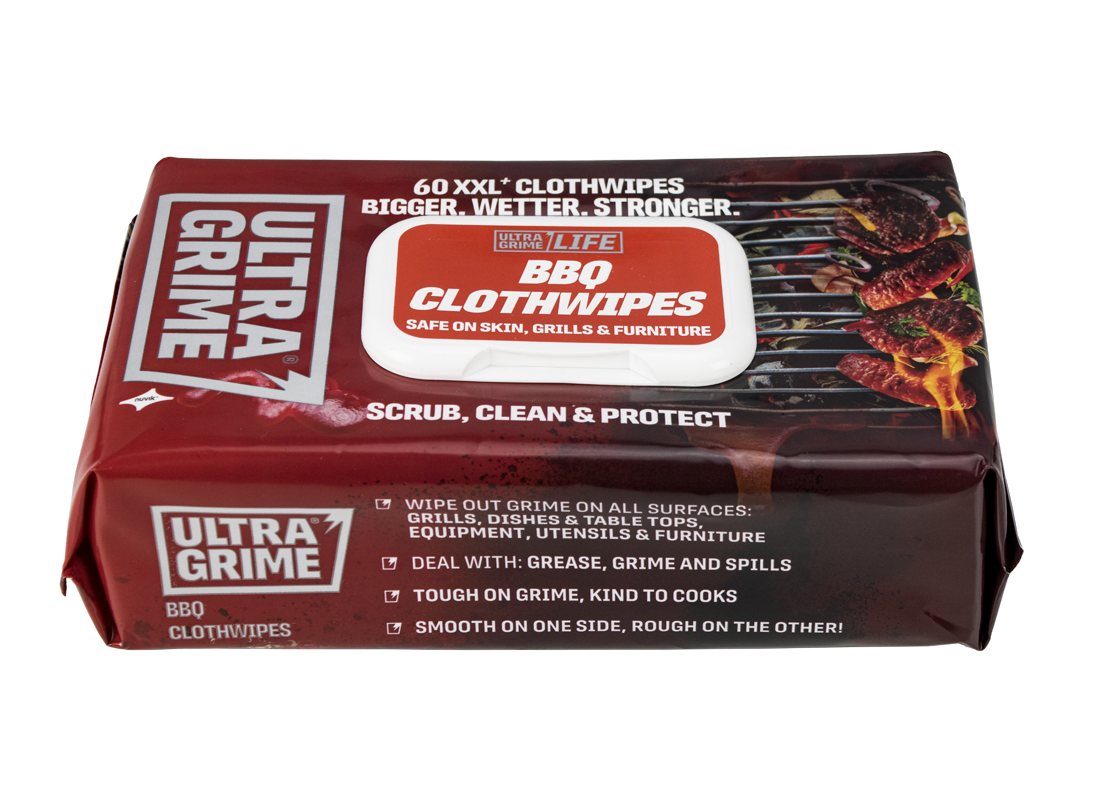 Ultragrime Life BBQ  Clothwipes XXL 60pk