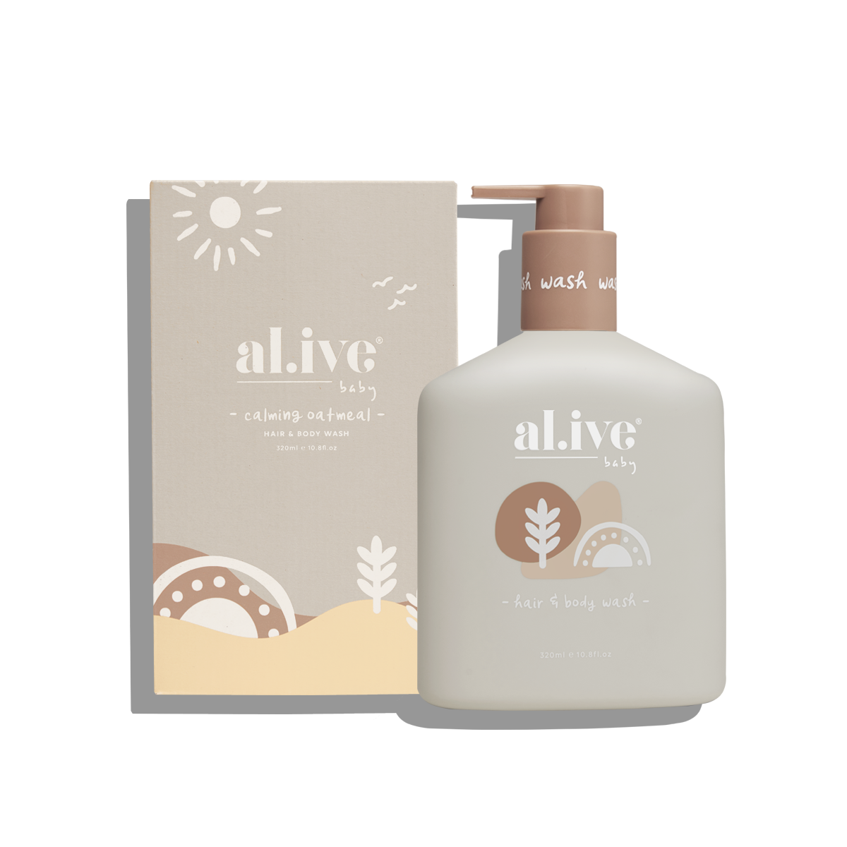 Alive Calming Oatmeal Baby Hair & Body Wash 320ml