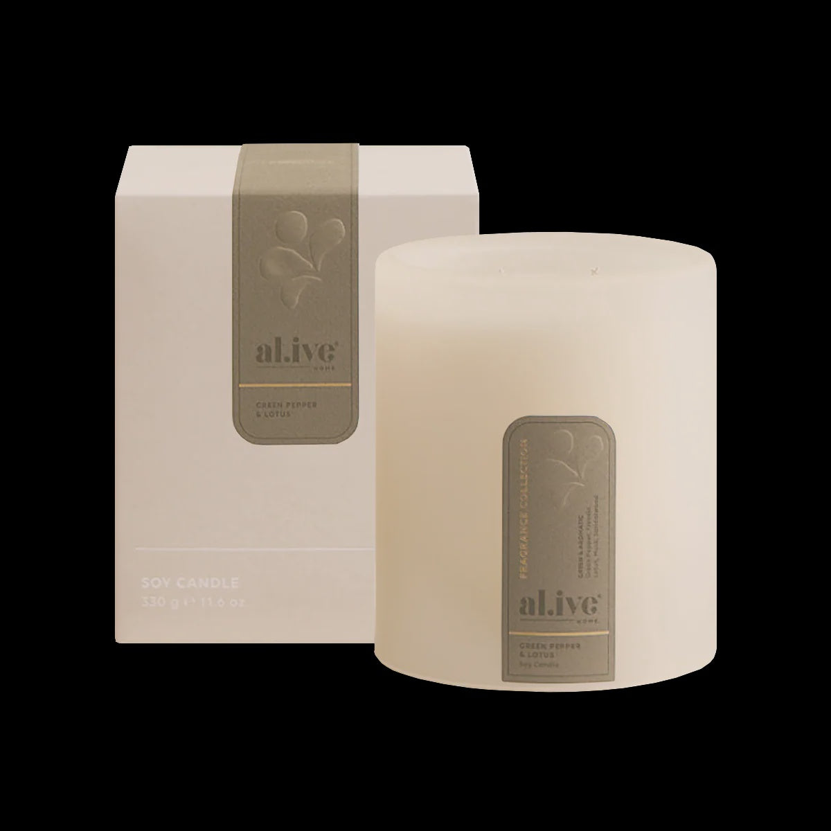 Alive Green Pepper & Lotus Soy Candle 295g
