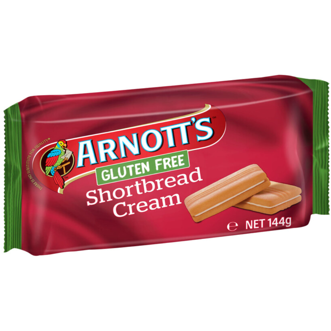 Arnotts Shortbread Cream Biscuits GF 144g