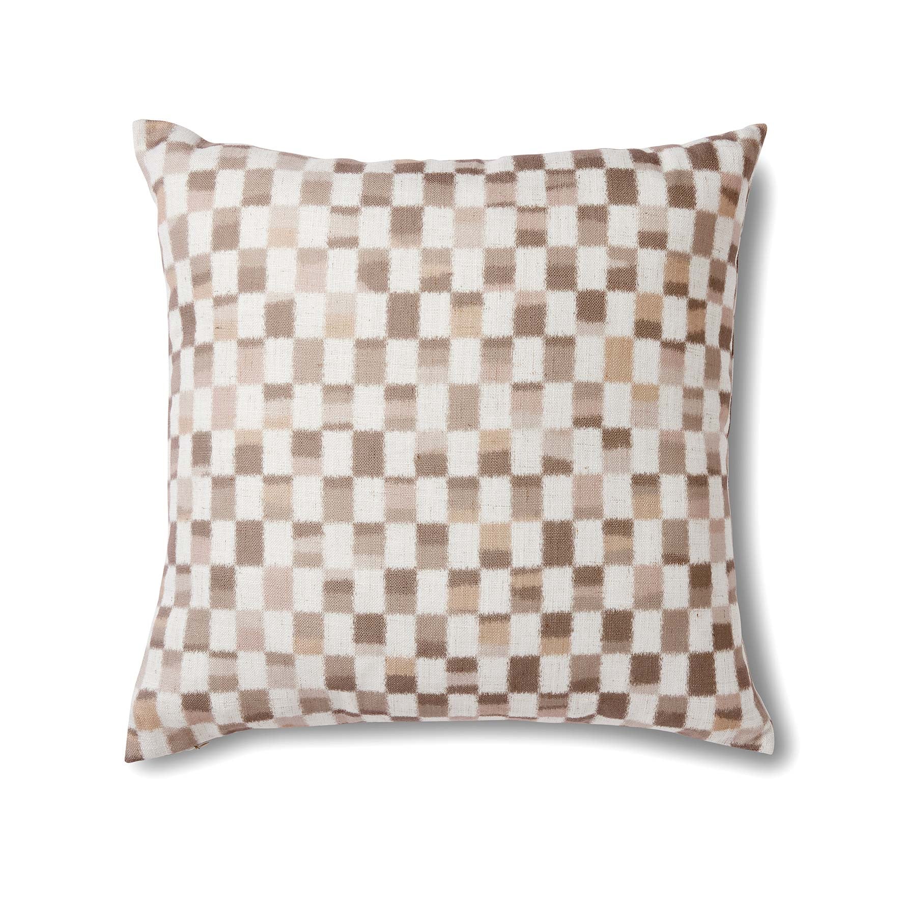 Checkerboard Neutral Cushion