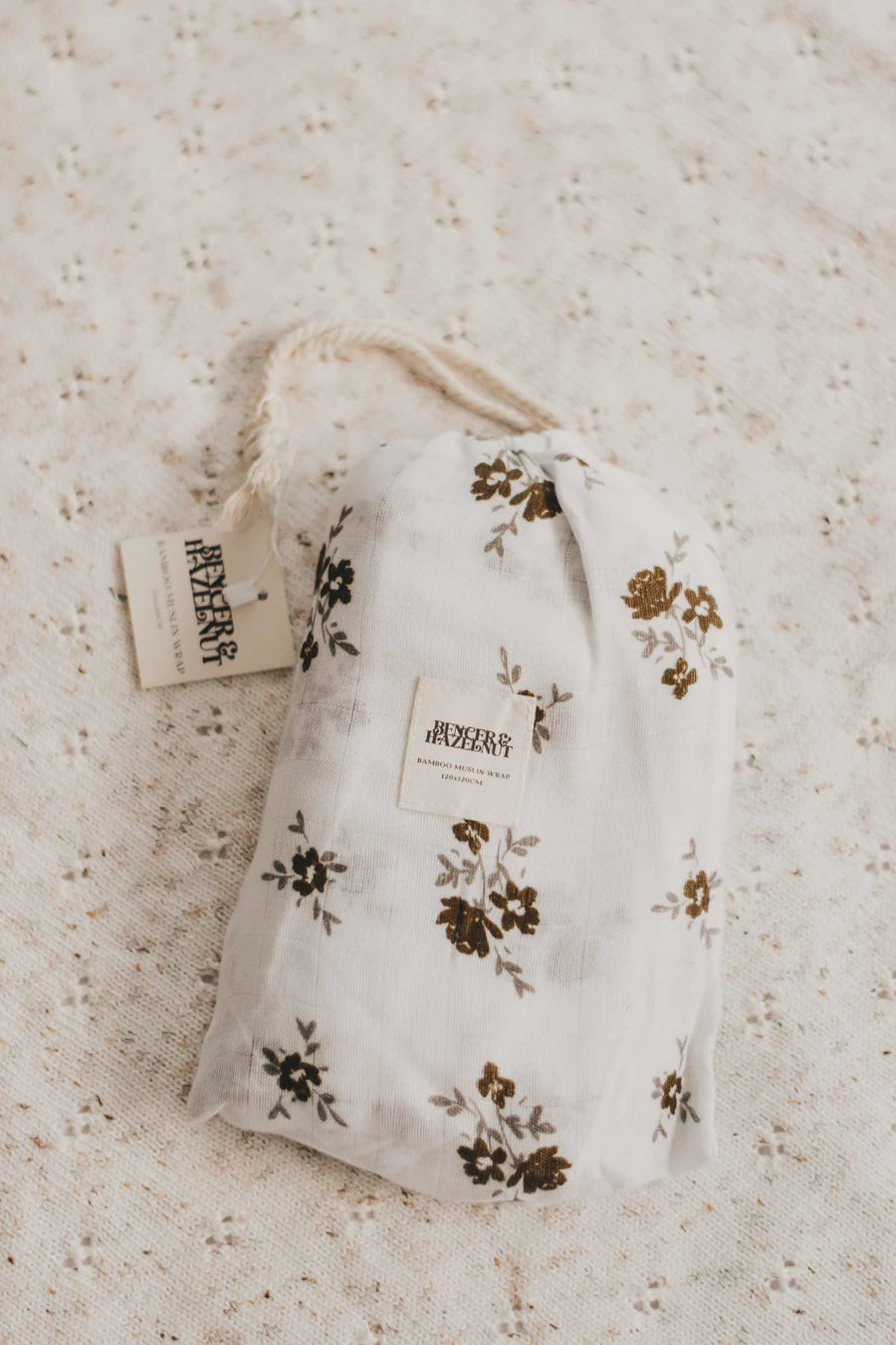 Bencer & Hazelnut Bamboo Muslin Swaddle - Secret Garden