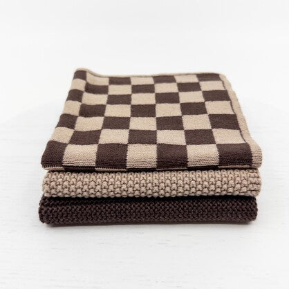 Ecovask Dishcloth - Variety Pack - Choc Hummus Chequer