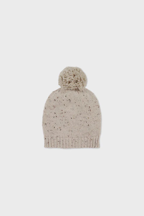 JK Ethan Hat - Oatmeal Balm Wolf Fleck 0-2y