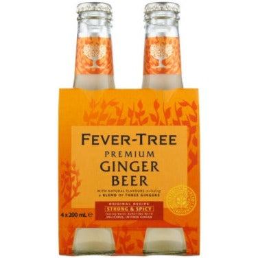 Fever Tree Premium Ginger Beer 200mL 4pk