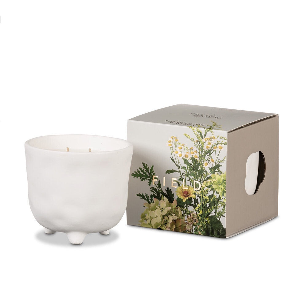 Myrtle & Moss Botanical Candle - Field White