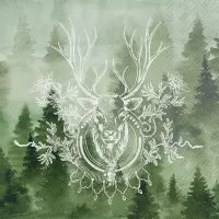 Foggy Forest - Luncheon Napkin