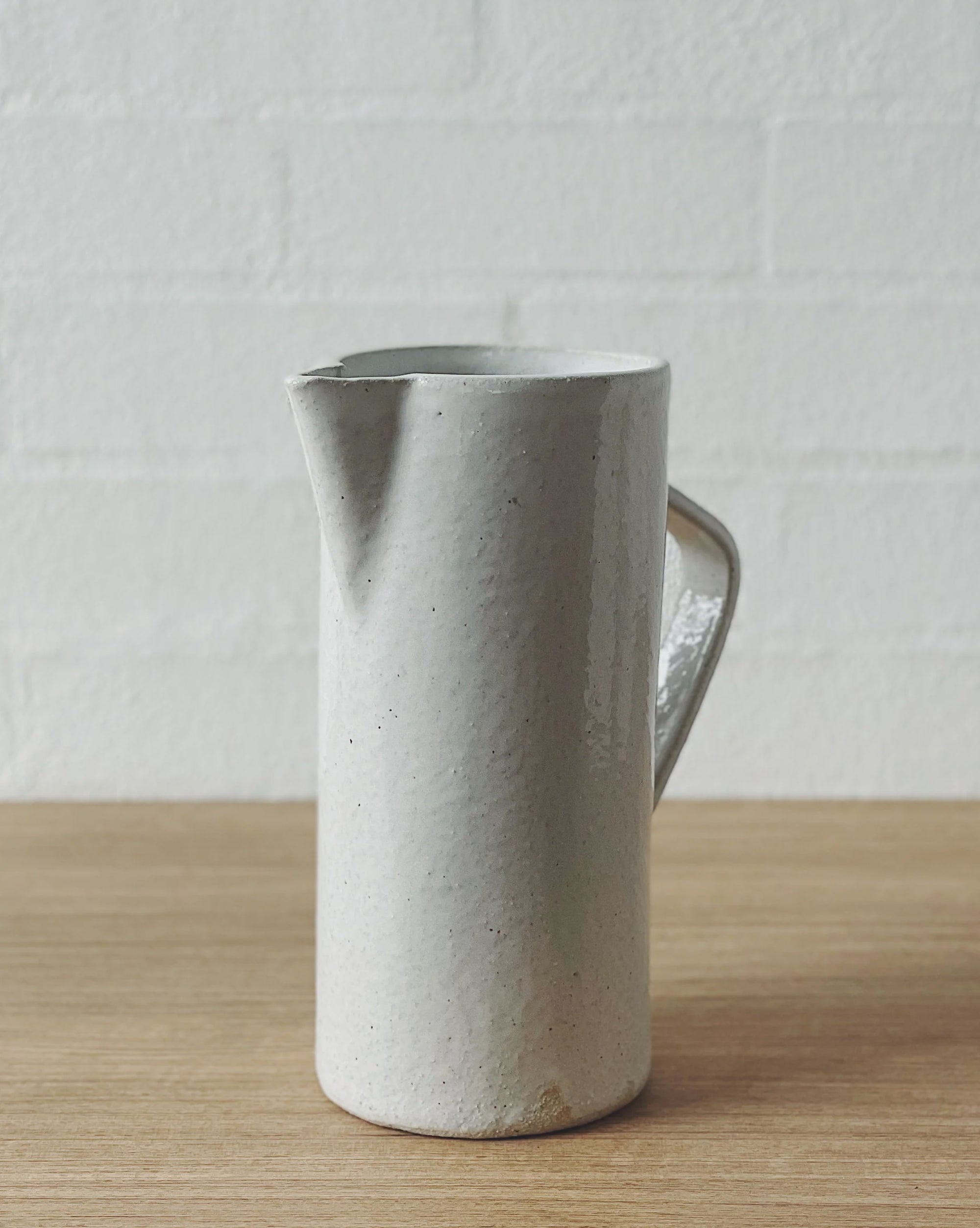 Jenn Johnston White Pitcher 12 x 26cm