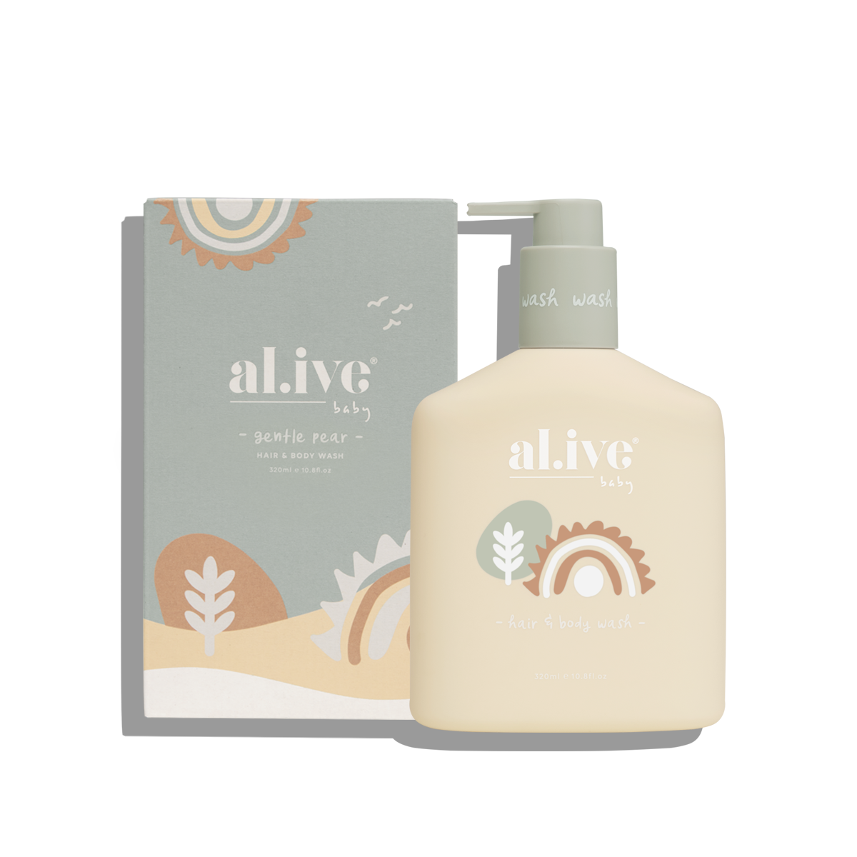 Alive Gentle Pear Baby Hair & Body Wash 320ml