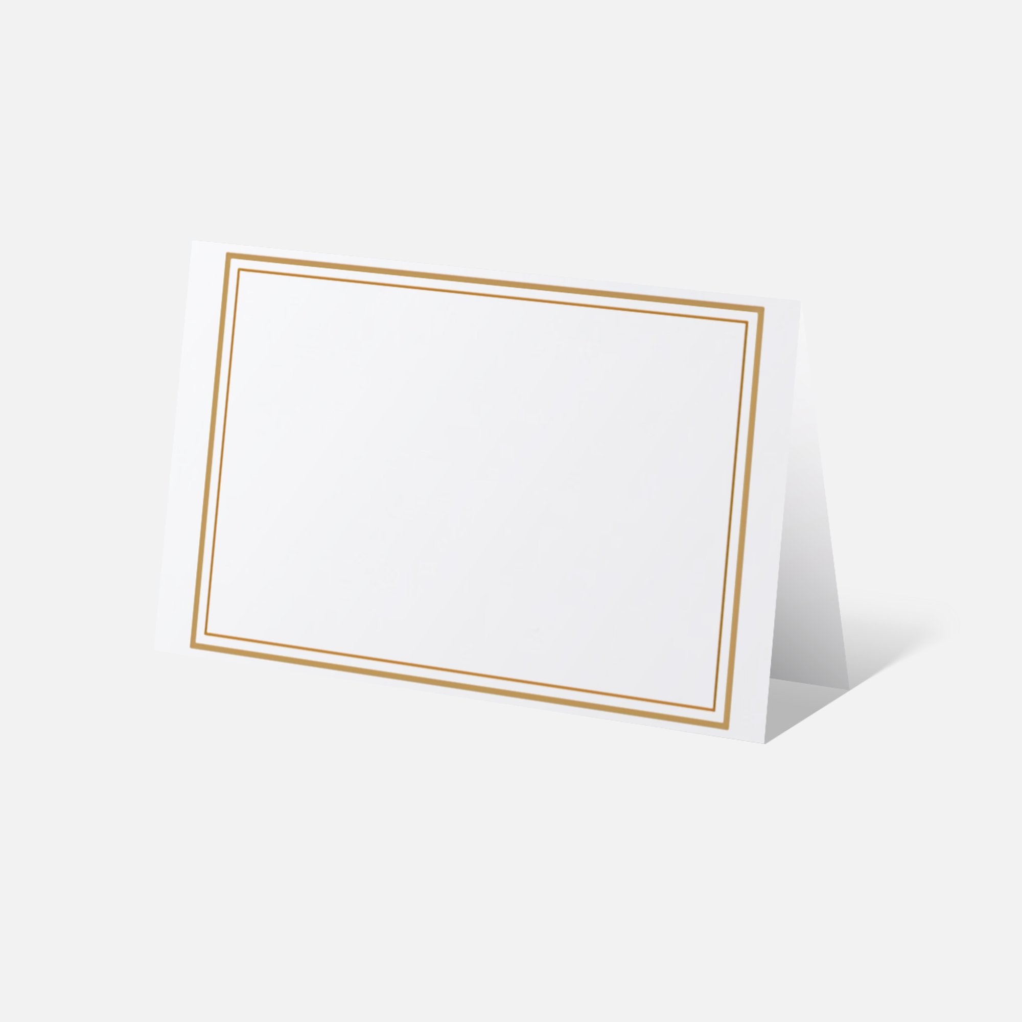 Byron and Yorke Placecards Gold Border 90pk