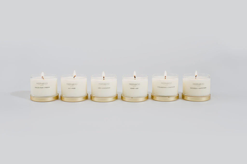 Meeraboo Mini Gold Lid Willow Soy Candle