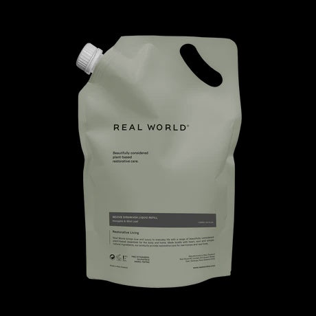 Real World Revive Dishwashing Liquid - Horopito & Mint Leaf 1000ml REFILL