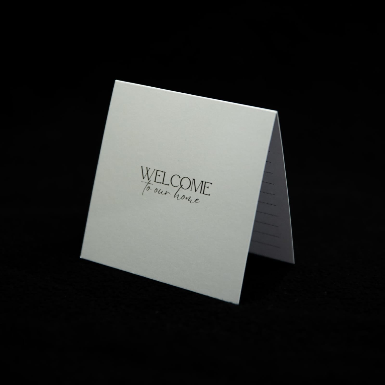 Black + White Guestroom Card 5pk