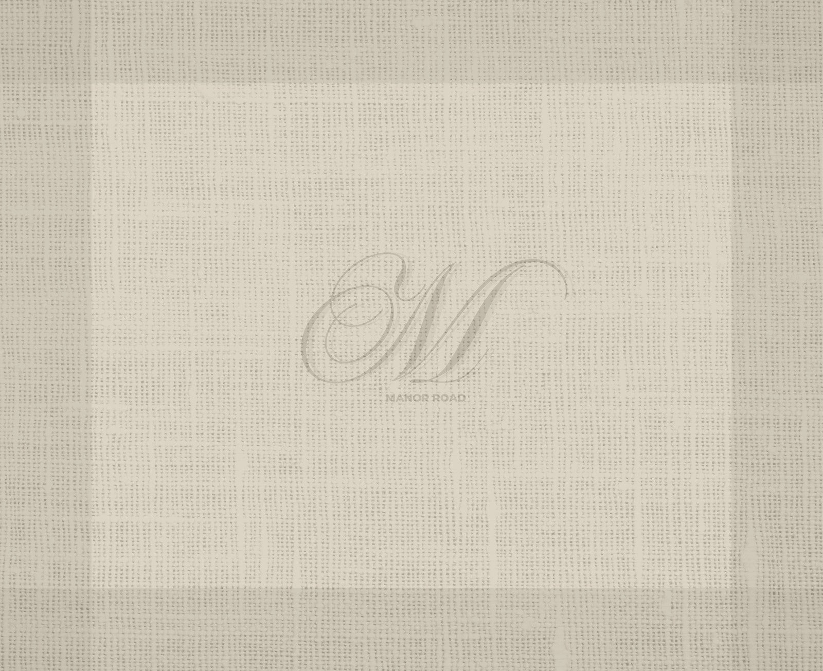 Manor Road Paper Placemats Linen ( Monogram Beige) 30pk