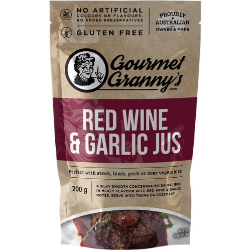 Gourmet Granny's Red Wine And Garlic Jus 200g