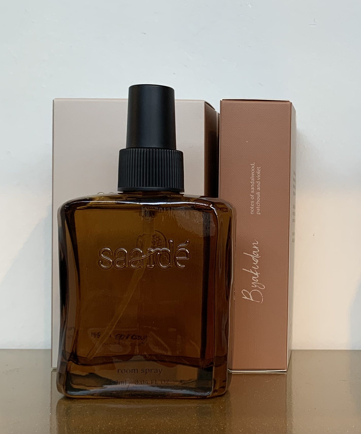 Saarde Room Spray 90ml Amber Bottle | Qualia