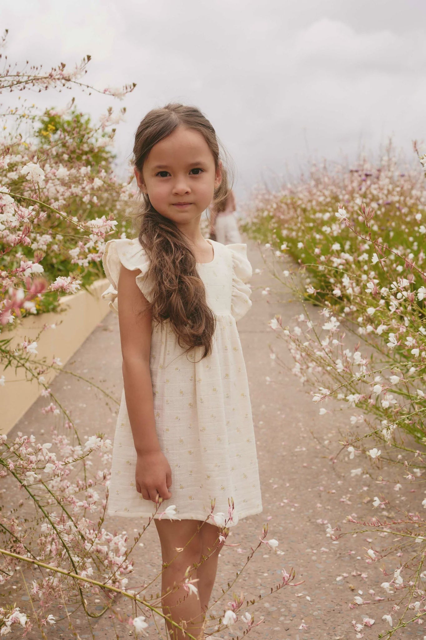 JK Organic Cotton Muslin Brielle Dress - Vintage Ditsy 3YR