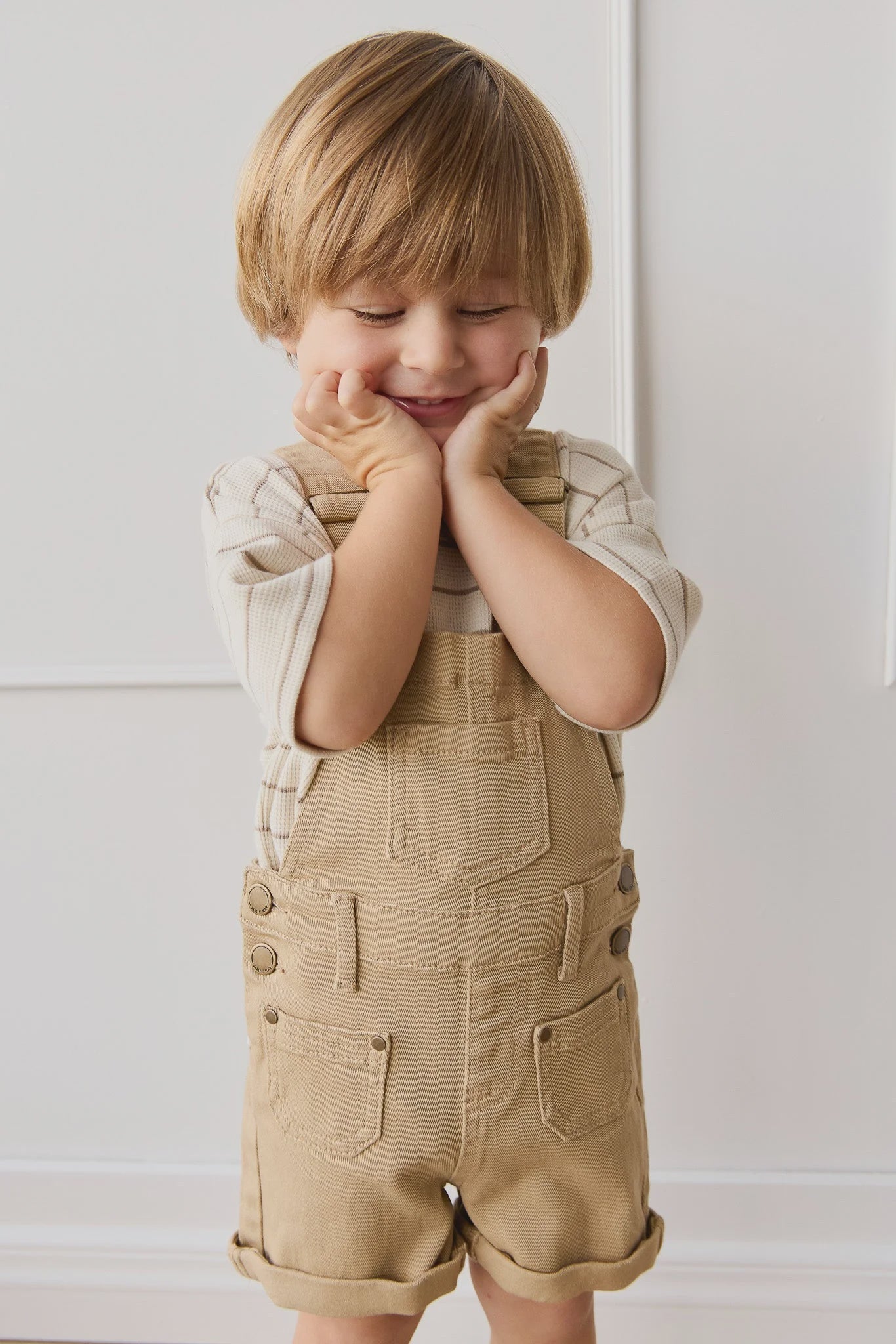 Chase Short Overall - Rattan 6-12M