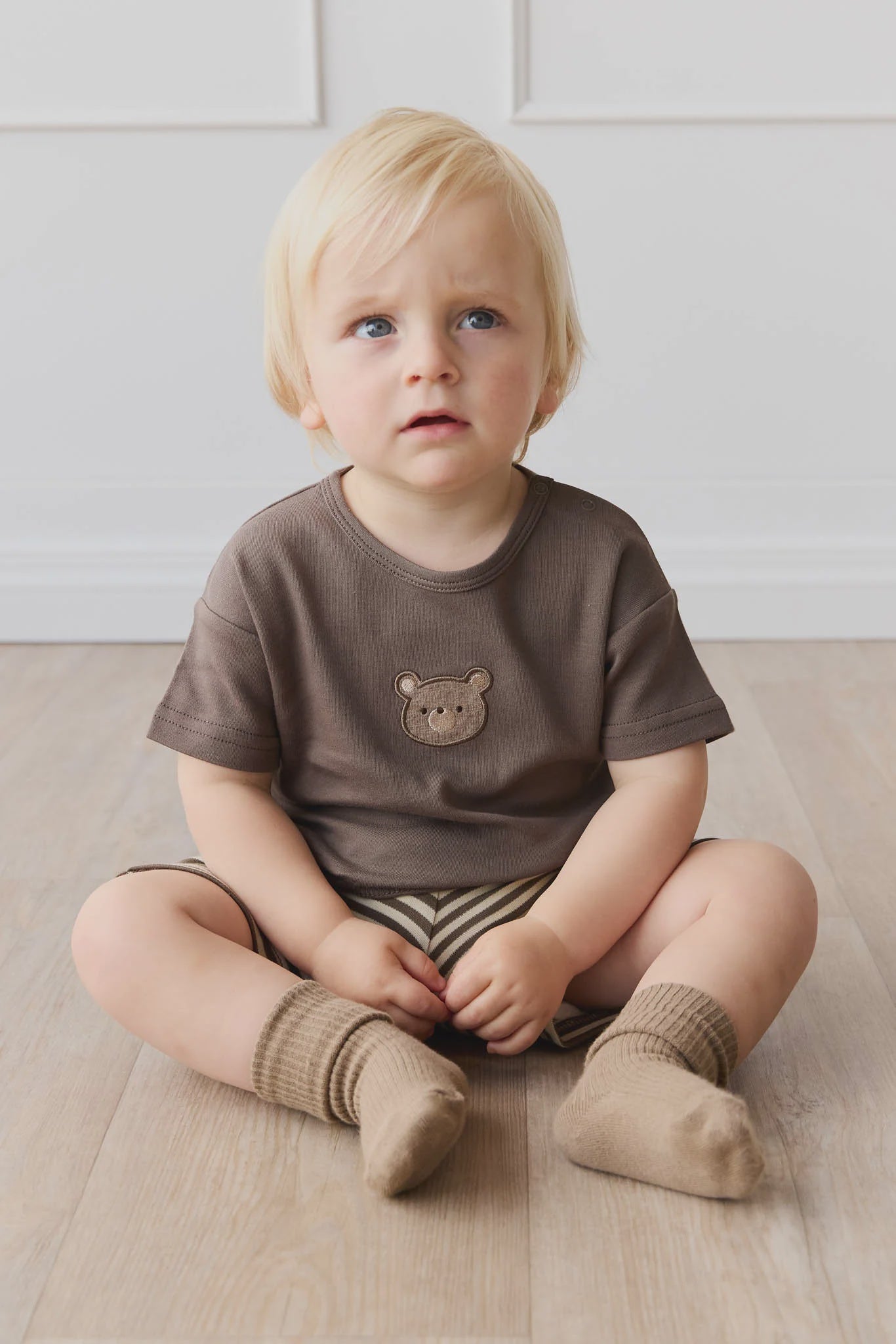 JK Pima Cotton Hunter Tee - Brownie Bobbie Bear 1YR