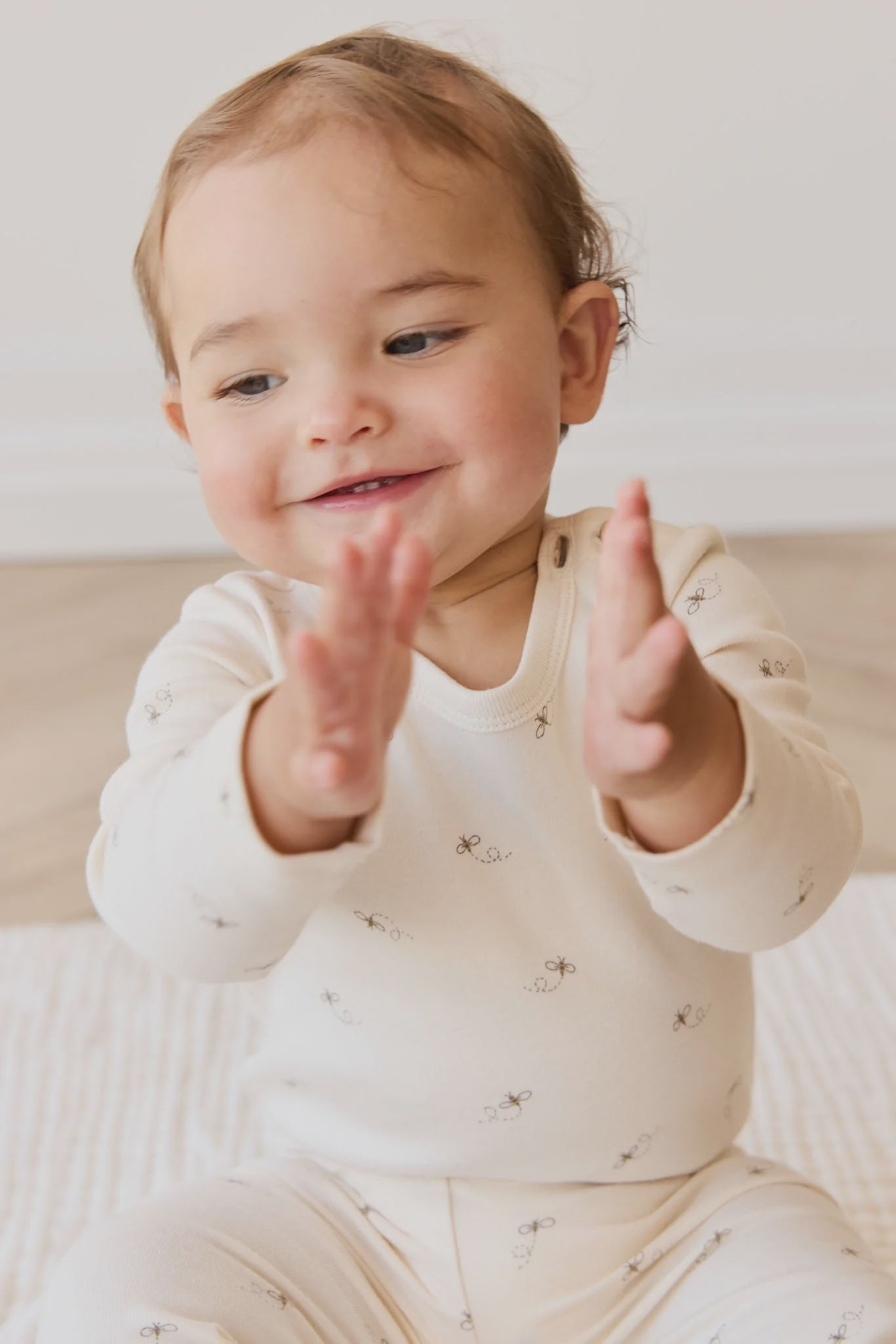 JK Organic Cotton Fernley Bodysuit - Bumblebees 3-6M