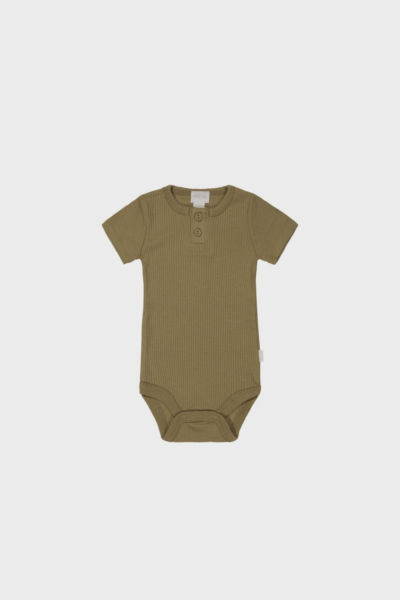 JK Organic Cotton Modal Darcy Rib Tee Bodysuit - Buffalo 1YR