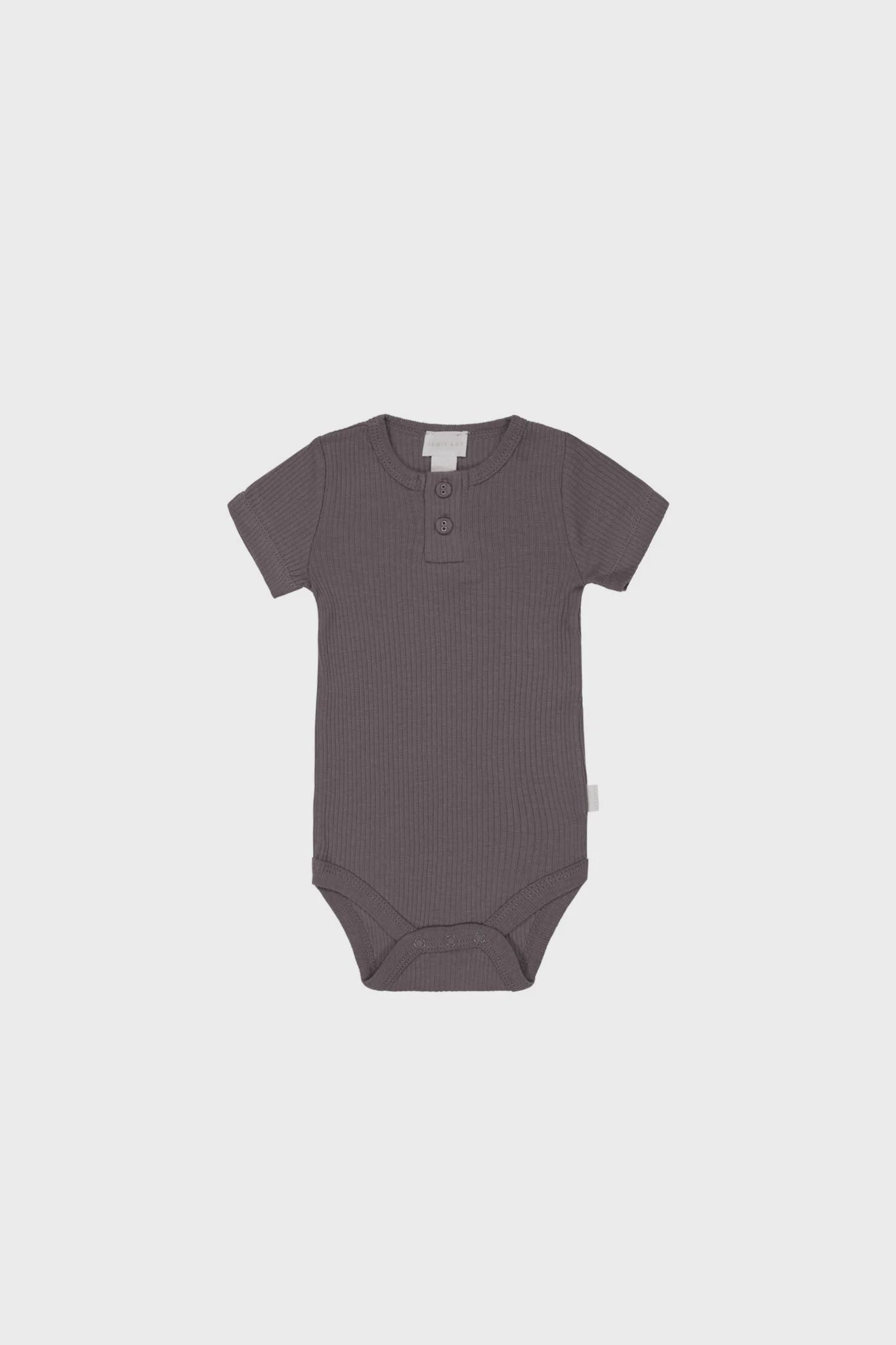 JK Organic Cotton Modal Darcy Rib Tee Bodysuit - Carob 1YR