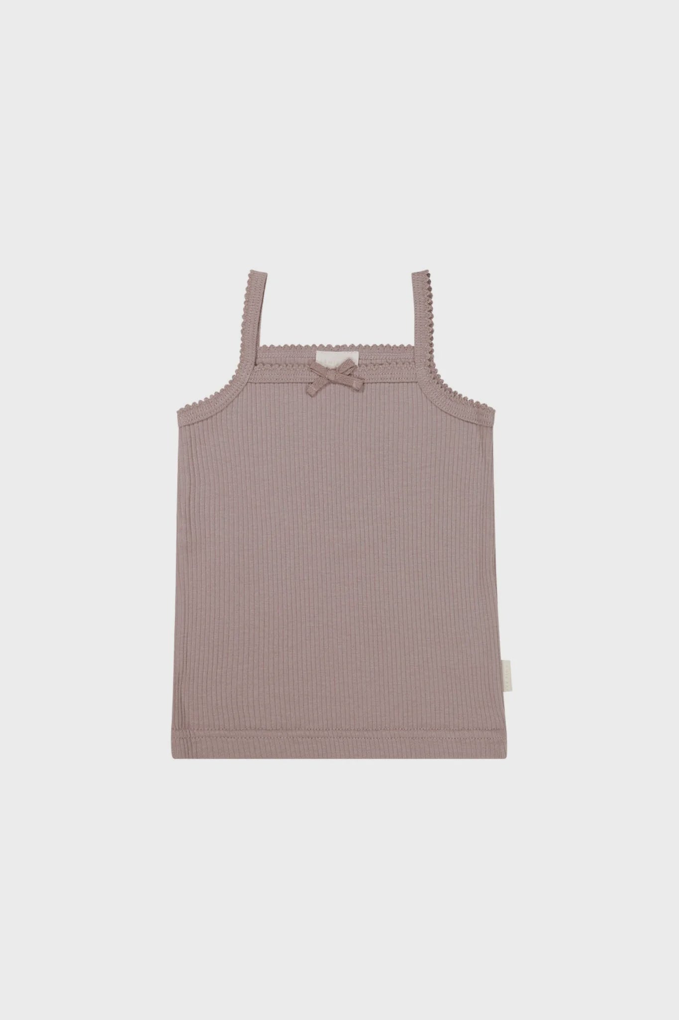 JK Organic Cotton Modal Singlet - Mauve Shadow 3YR