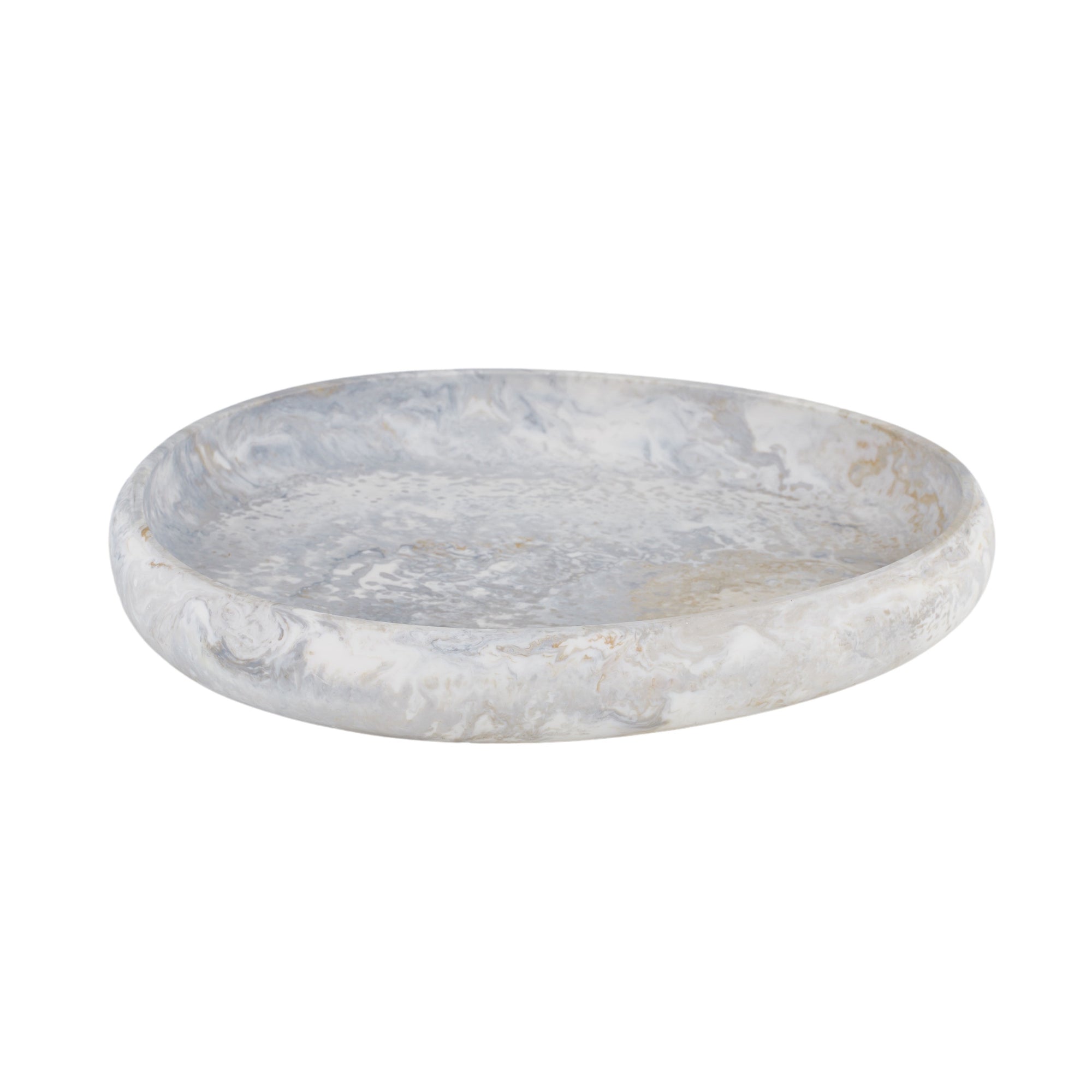 Hadley Resin Pebble Tray 29x33.5cm Steel