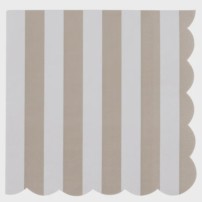 Carnival 20pk 3 Ply 33cm Napkin Taupe