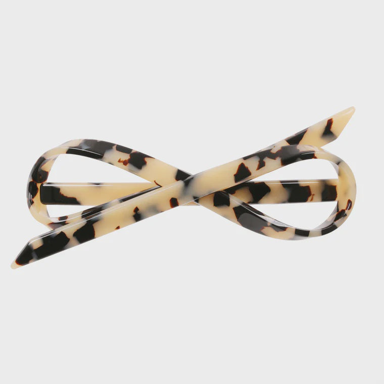 Jean Light Tortoiseshell Bow Hair Clip