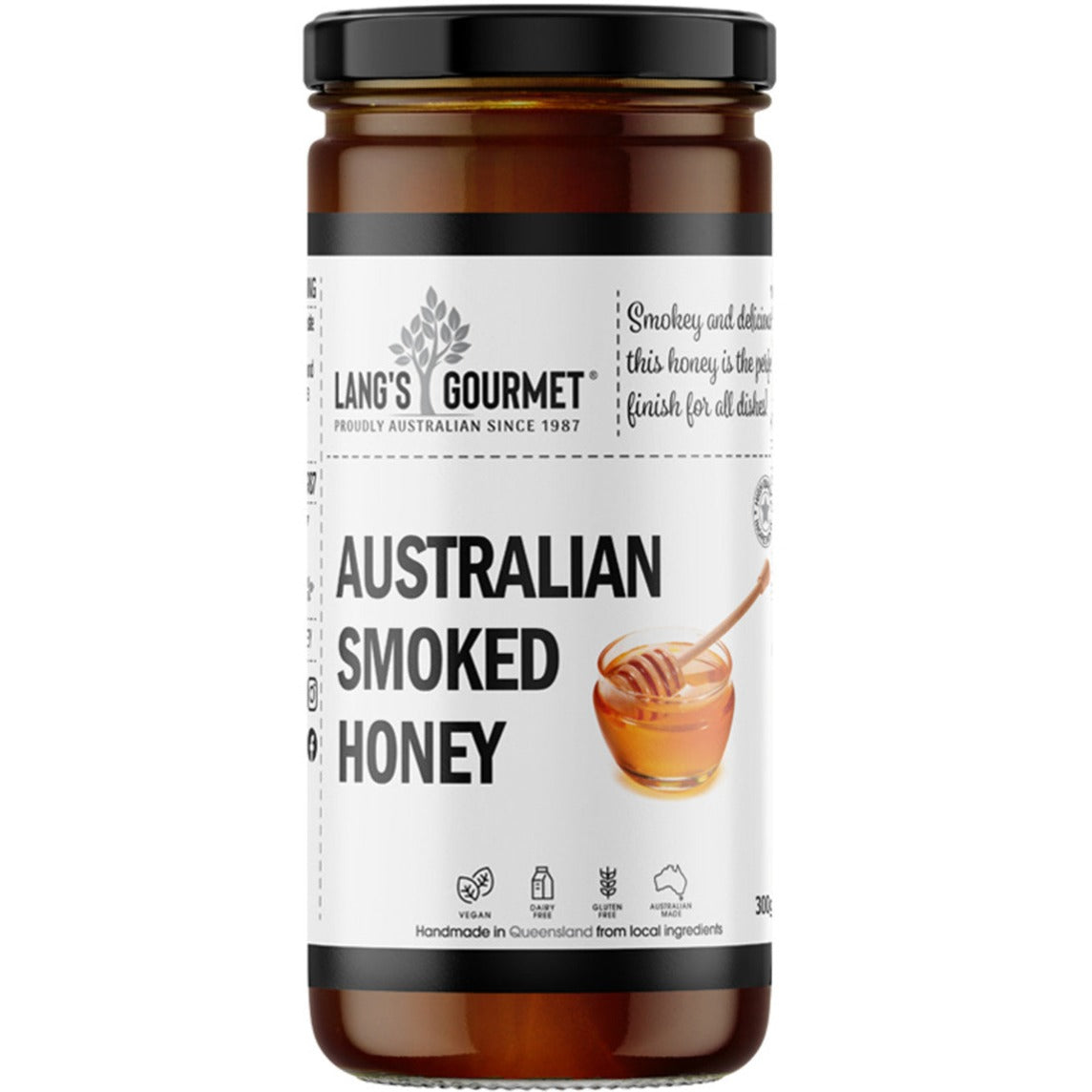 Lang's Australian Smoked Honey 300g