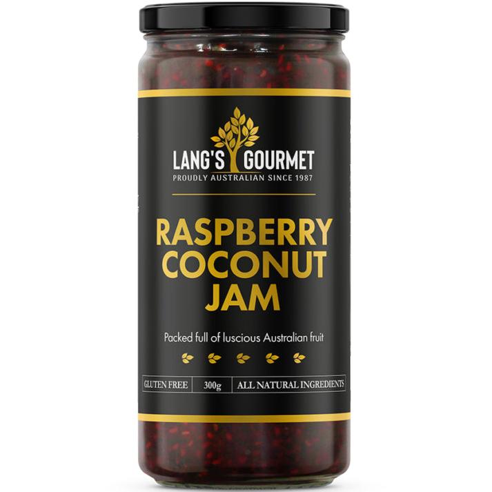 Lang's Gourmet Raspberry Coconut Jam 300g