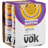 Mocktails by Vok Non-alcoholic Drink Passion Martini 4x250mL