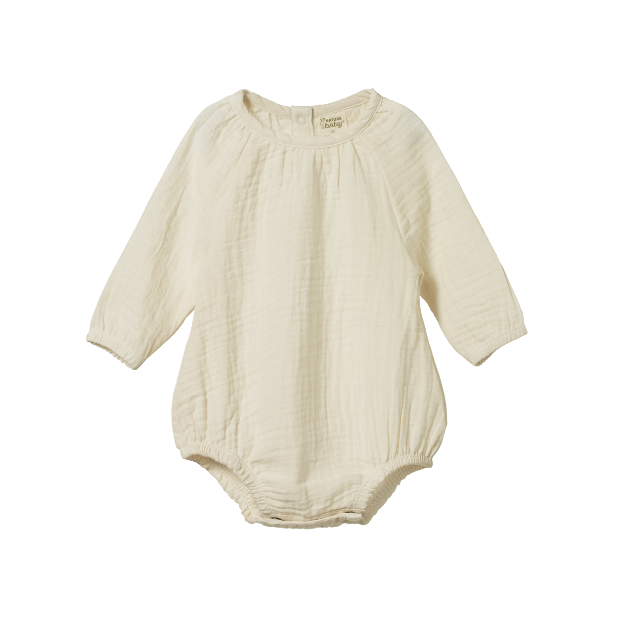 Nature Baby Meadow Bodysuit Natural Crinkle 6-12M