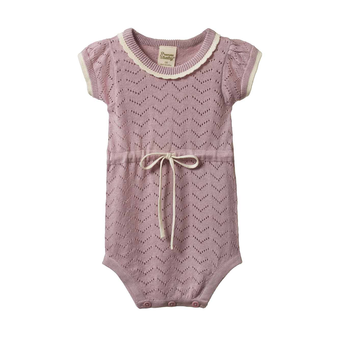 Nature Baby Lottie Suit Lilac Pointelle 6-12M