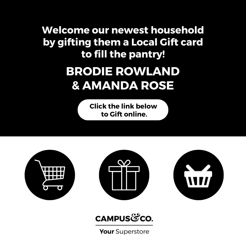 Gift Card for Brodie Rowland & Amanda Rose