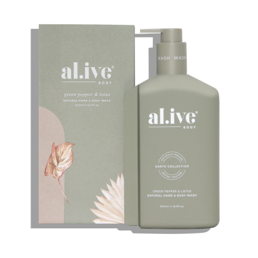 Alive Green Pepper & Lotus Hand & Body Wash 500ml
