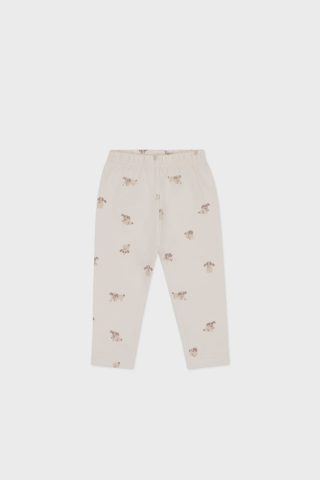 JK Organic Cotton Legging - Sasha Puppy Tofu 3-6m