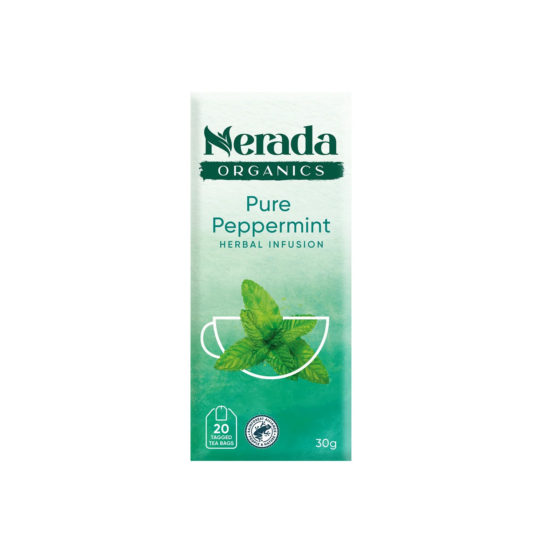 Nerada Organics Pure Peppermint Tea Bags 20pk