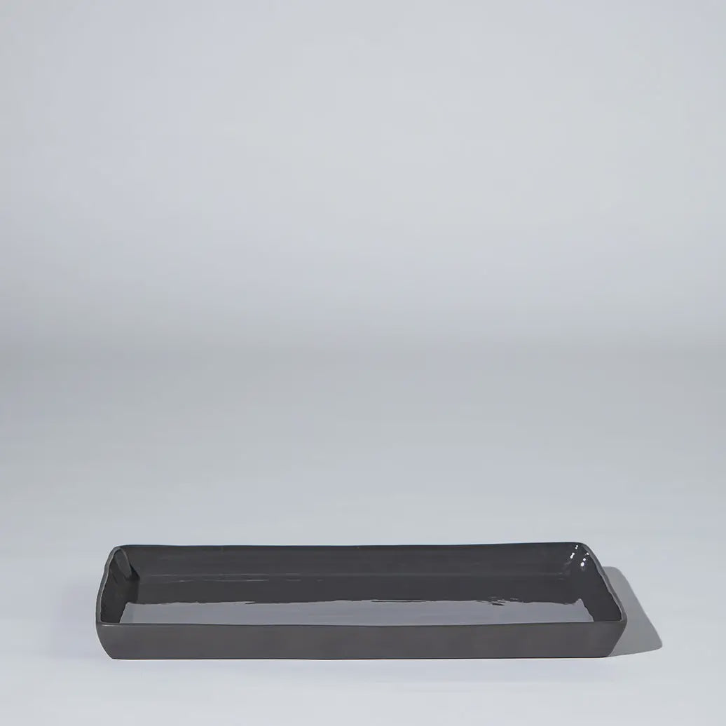 Cloud Rectangle Platter Charcoal (XL)