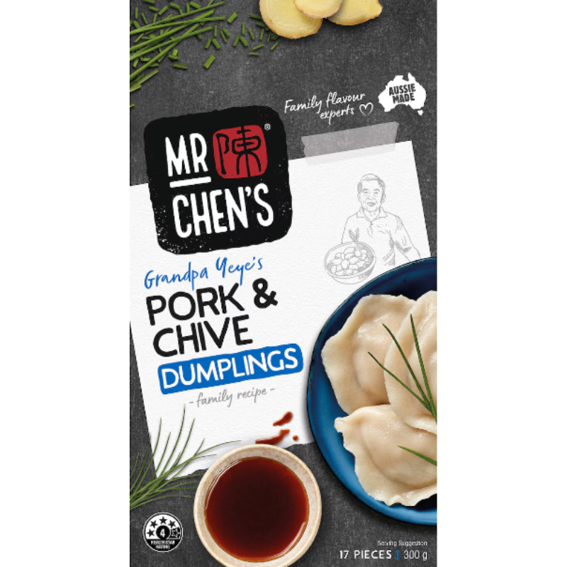 Mr Chens Pork & Chive Dumplings 300g