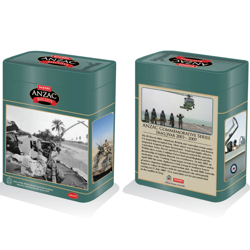 Anzac Tin Aus Soldiers In Iraq 450g