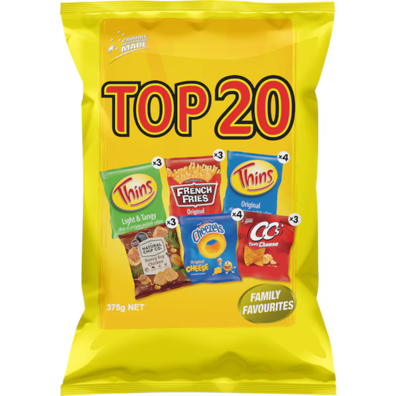 Thins Top 20 Variety Chips Multipack