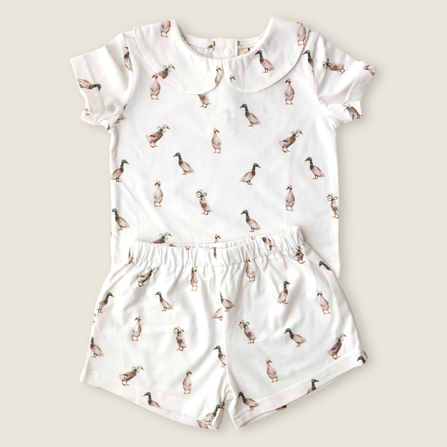 F&T Shirt and Short set Duck 6-12M