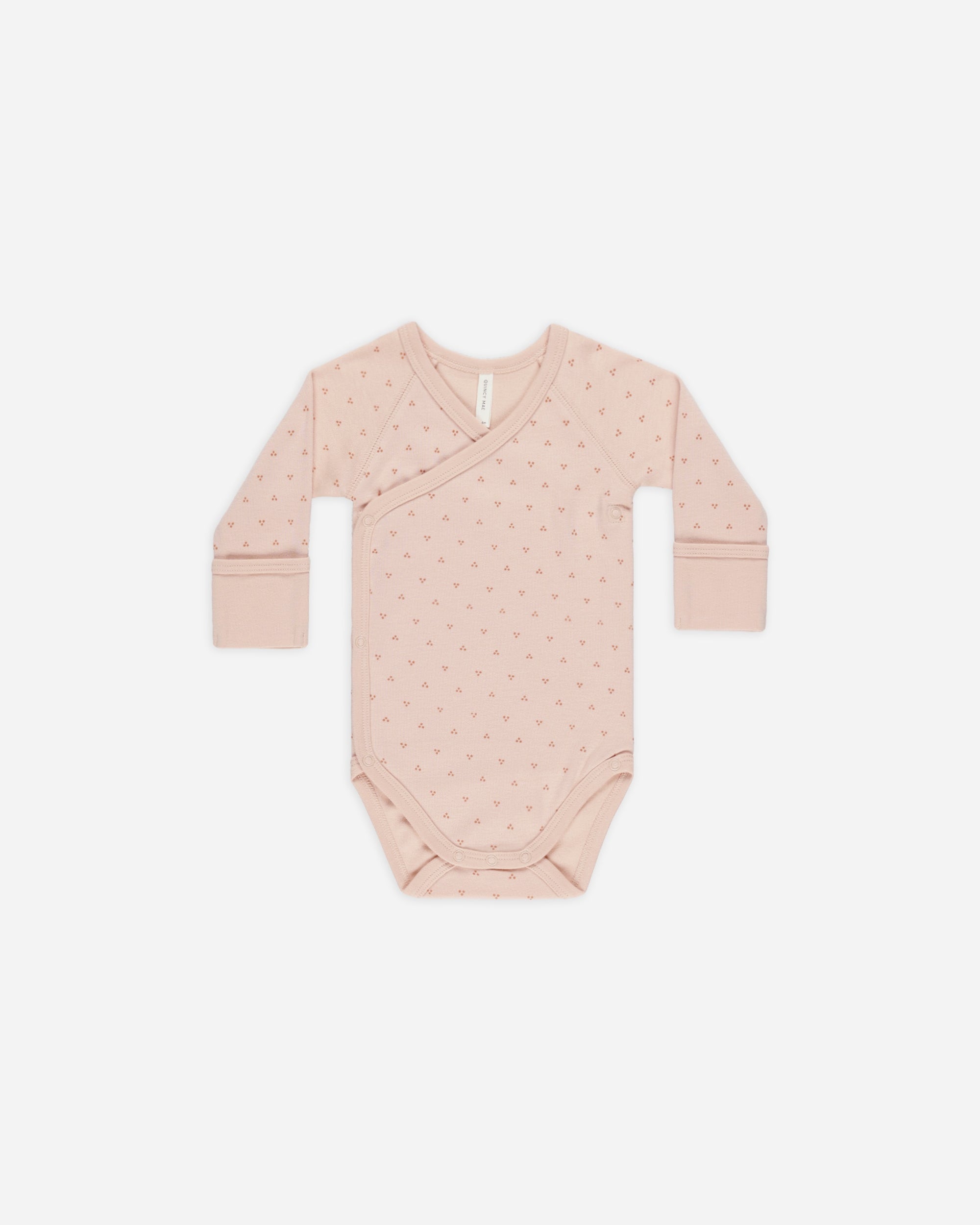 Quincy Mae Side Snap Bodysuit Dotty