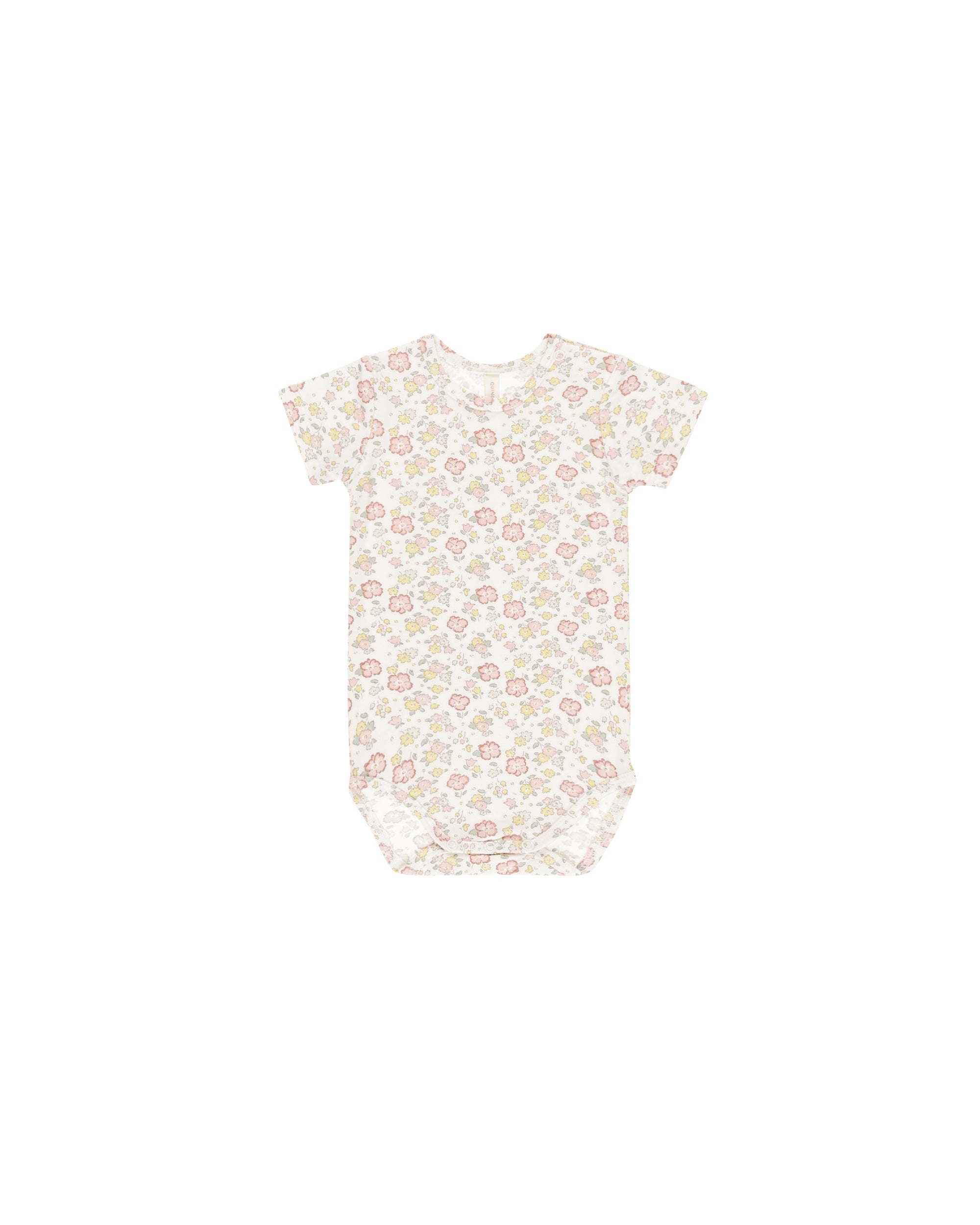 Quincy Mae Bamboo Short Sleeve Bodysuit Bloom 0-3 / 3-6m