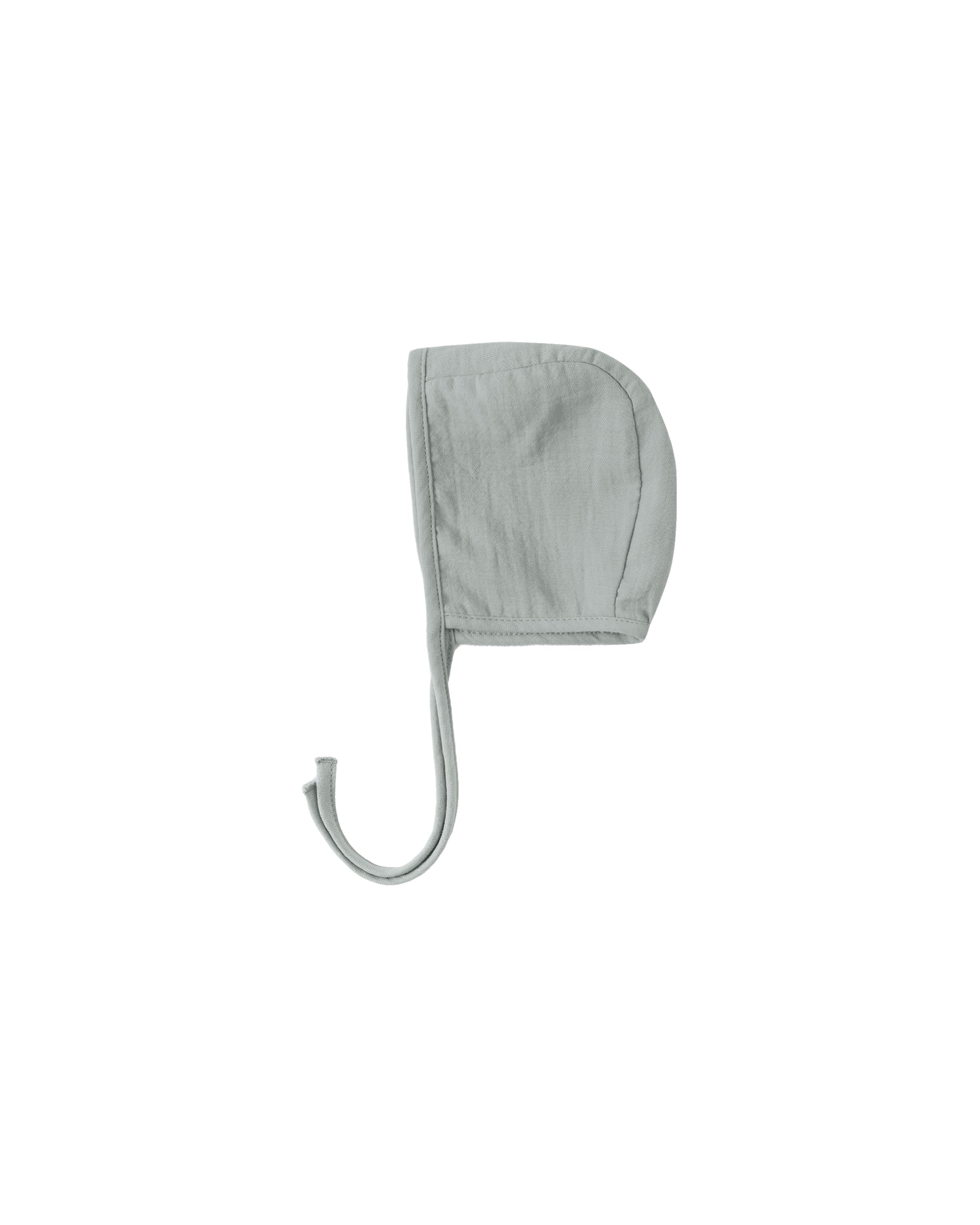 Quincy Mae Muslin Bonnet Steel Blue 6-12m